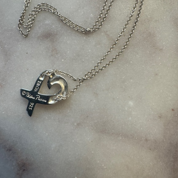 HP! ππ Tiffany & Co. Paloma Picasso Loving Heart Pendant in Sterling Silver - Picture 5 of 9